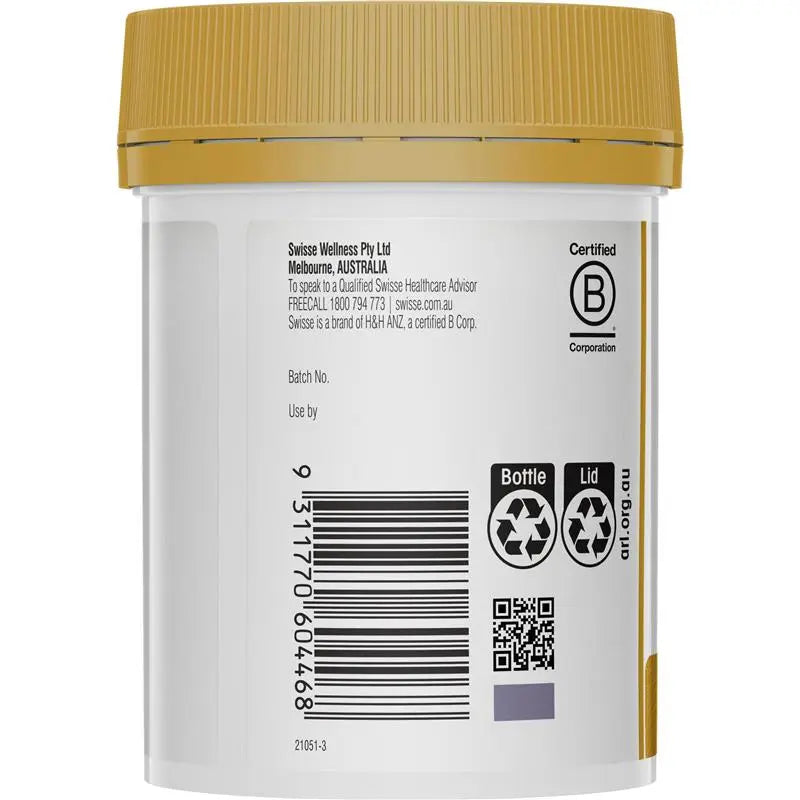 Swisse Collagen Glow 120 Tablets | Peptides + Vitamin C for Radiant Skin