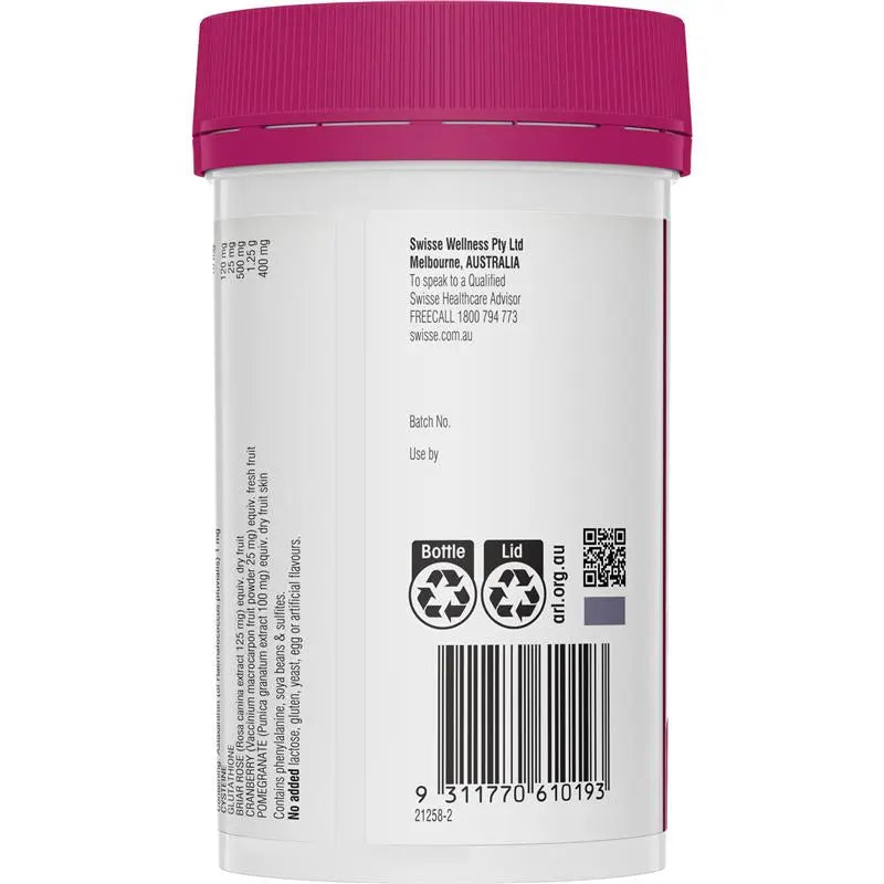 Swisse Bright Skin 120 Capsules | Glutathione + Vitamin C Skin Brightening