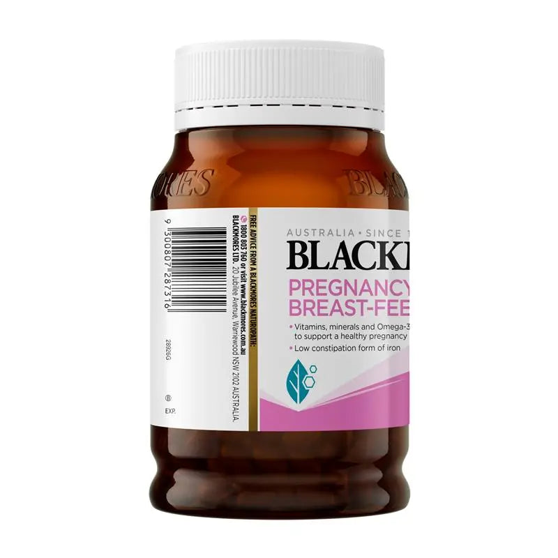 Blackmores Pregnancy & Breastfeeding Gold 180 Caps – DHA, Iron, Folic Acid