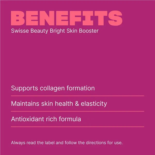 Swisse Bright Skin 120 Capsules | Glutathione + Vitamin C Skin Brightening