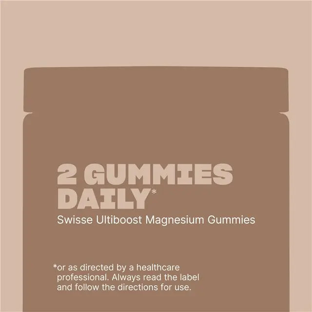 Swisse Ultiboost Magnesium Gummies 120 Pack β Nerve, Muscle & Recovery Support | No Added Sugar | Orange Flavour
