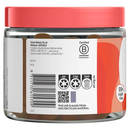 Swisse Ultiboost Multivitamin Gummies 120 Pack – Energy, Immunity & Daily Vitality | 99% Sugar-Free | Strawberry Flavour