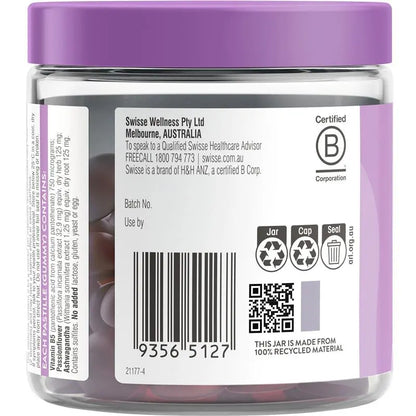 Swisse Calm + Sleep Gummies 60 Pack – Nightly Relaxation Support | 99% Sugar-Free | Passionflower & B5
