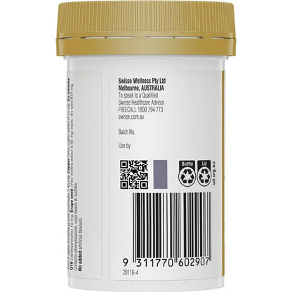 Swisse Collagen Glow 60 Tablets | Skin Firming Collagen Peptides + Vitamin C